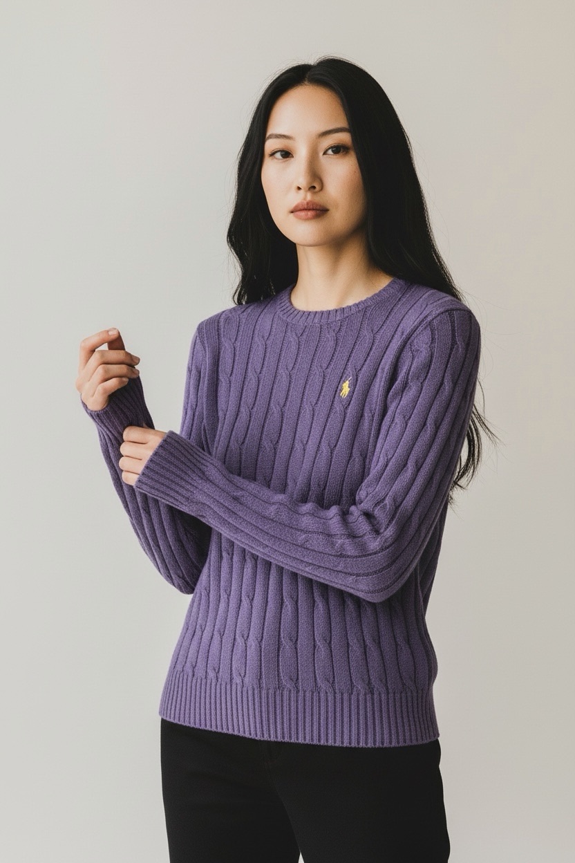 pull-violet-en-maille-torsade-ralph-lauren