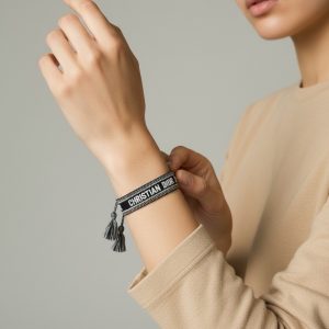 Bracelet Unisexe Tissé Noir J’Adior - Christian Dior