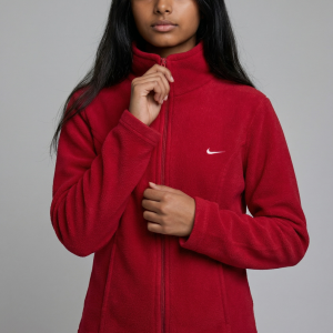 Polaire Zippée Rouge Col Montant - Nike
