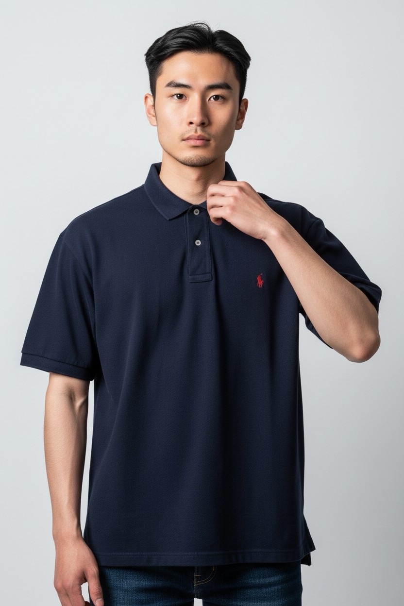 polo-brode-en-coton-bleu-marine-ralph-lauren