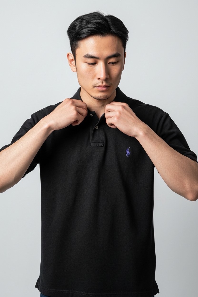 polo-brode-en-coton-noir-ralph-lauren