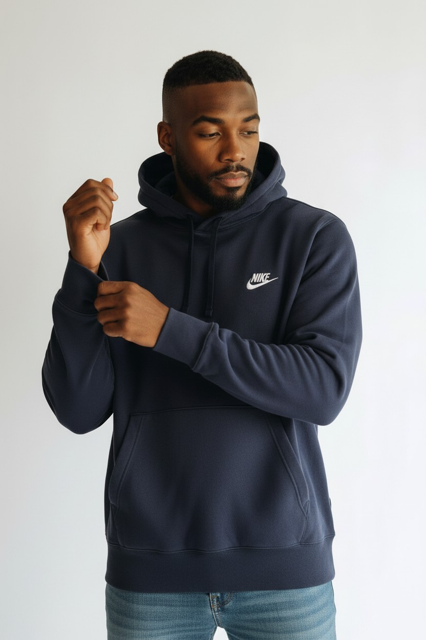sweat-a-capuche-en-coton-bleu-marine-nike