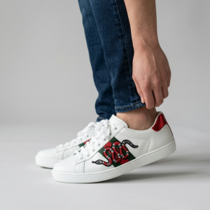 Baskets Ace Blanches en Cuir - Gucci