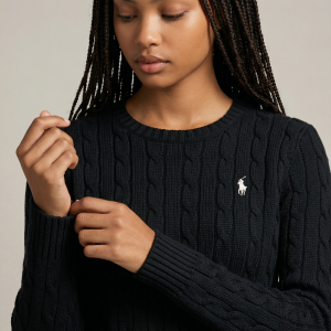 Pull Torsadé en Maille Noir - Ralph Lauren