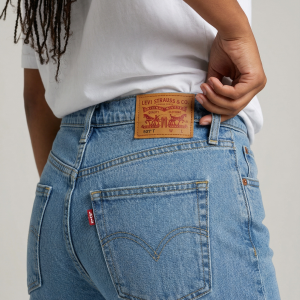 Jean Levi's 501 en Denim Bleu Coupe Droite